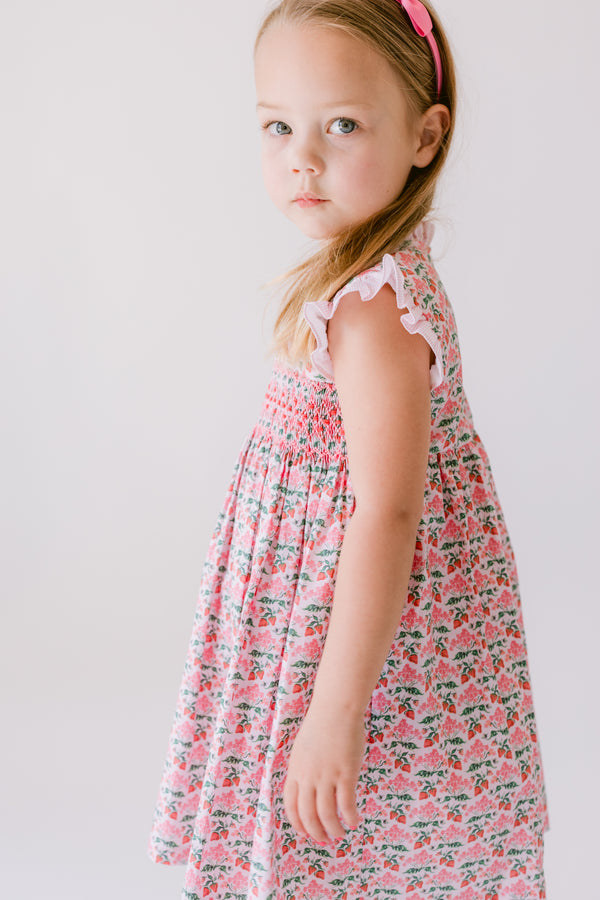 Strawberry Smocked Dress
