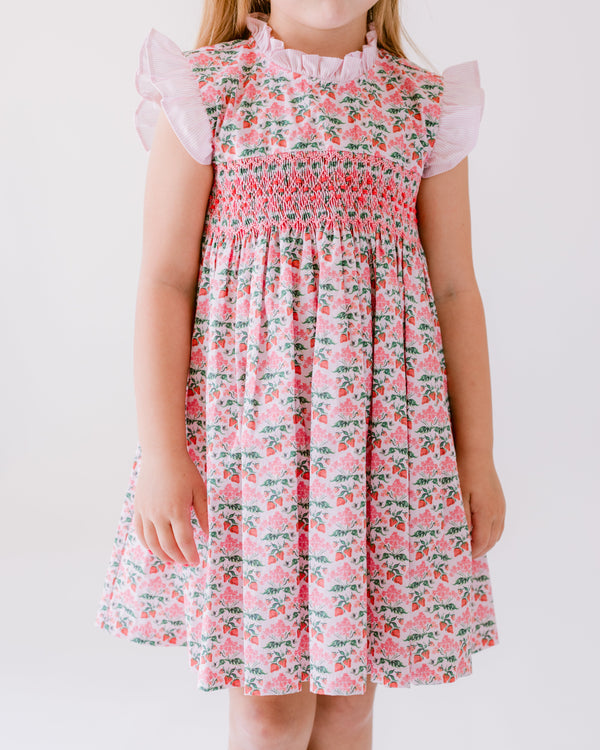 Strawberry Smocked Dress