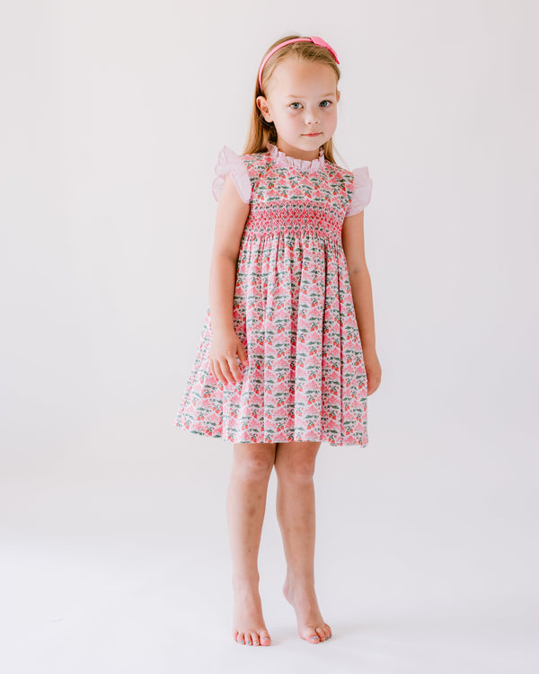 Strawberry Smocked Dress