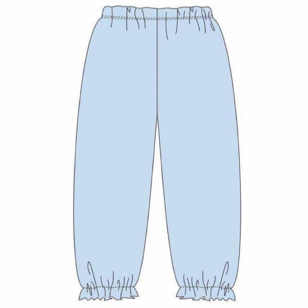Ruffle Bloomer Pants- Light Blue