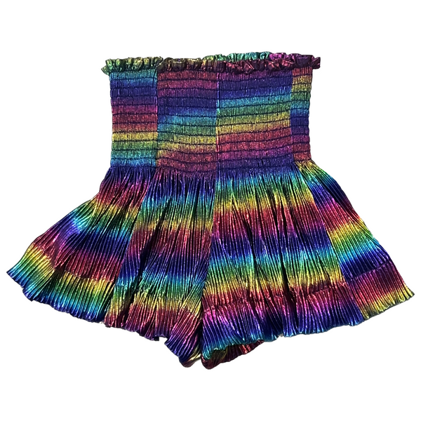 Rainbow Pleat Swing Shorts