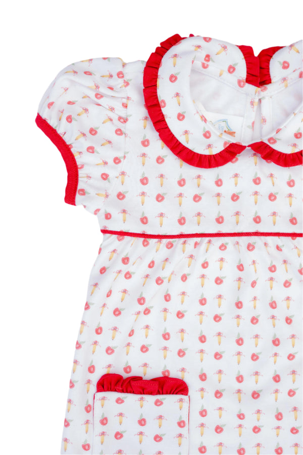 Back To School Knit Ruffle Dress