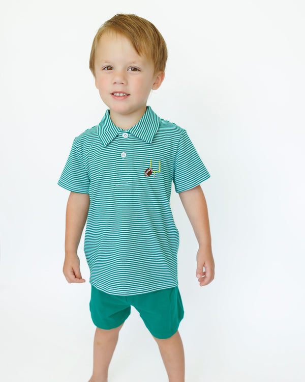 Game Day Polo- Green