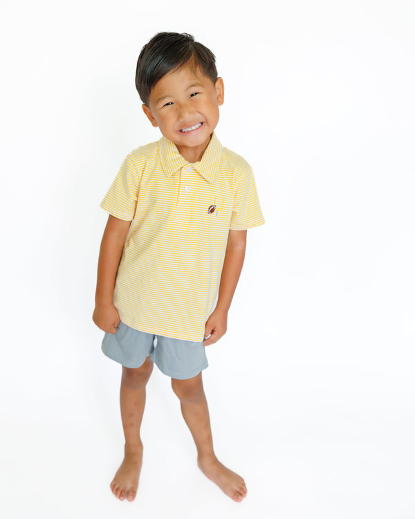 Game Day Polo- Gold
