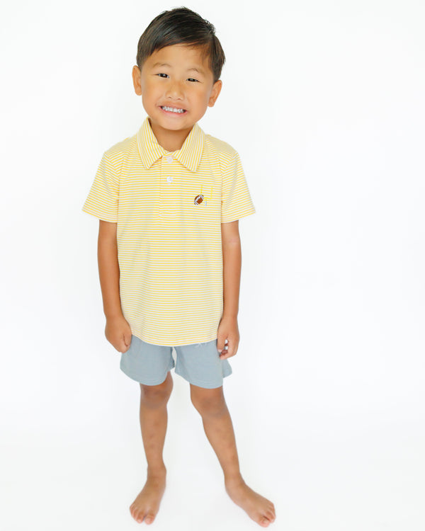 Game Day Polo- Gold