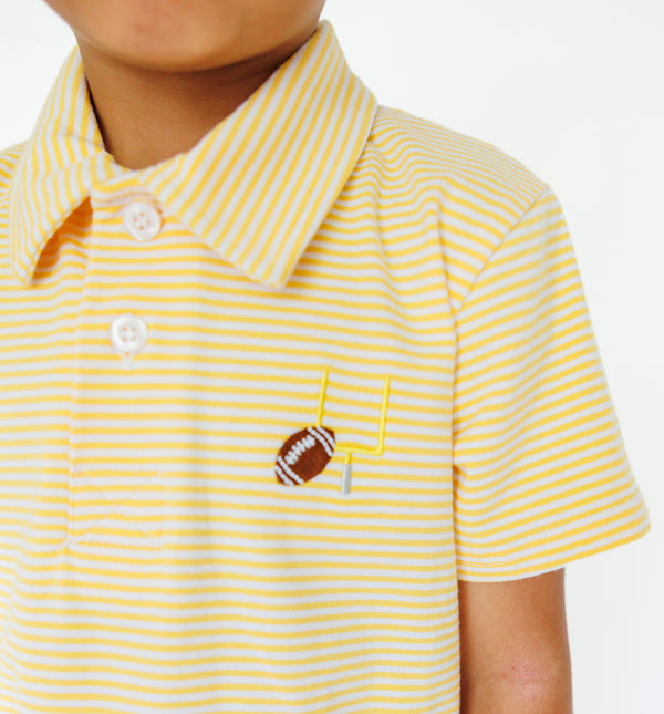 Game Day Polo- Gold