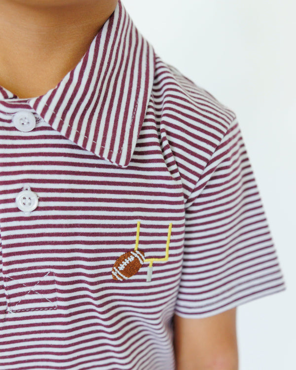 Game Day Polo- Maroon