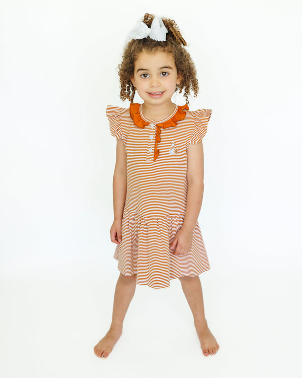 Game Day Dress- Burnt Orange