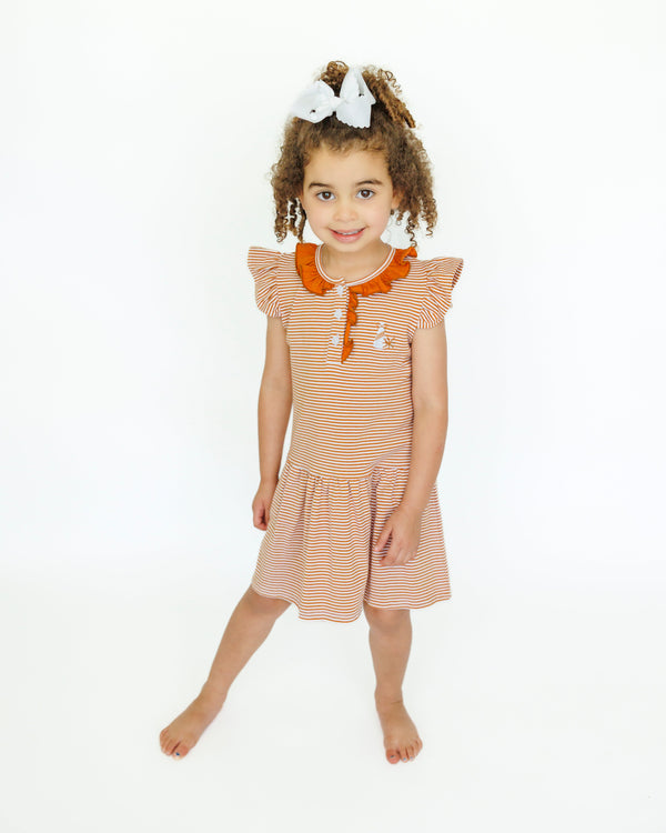 Game Day Dress- Burnt Orange