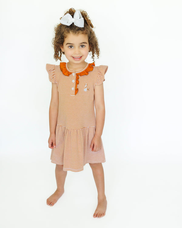 Game Day Dress- Burnt Orange