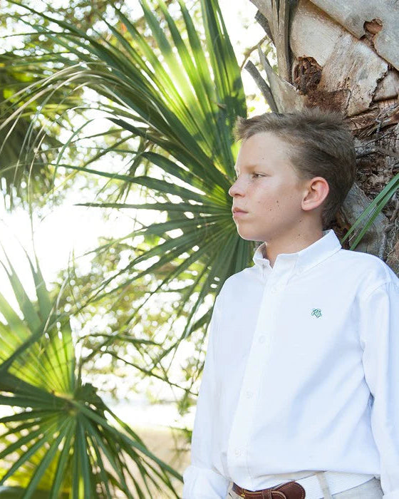 Roscoe Button Down- White Oxford