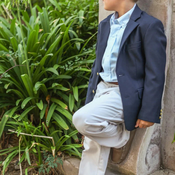 Roscoe Button Down- Blue Oxford