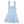Tiered Ruffle Cotton Blend Dress- Sky Blue