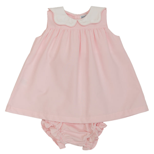 Pink Poplin Infant Dress
