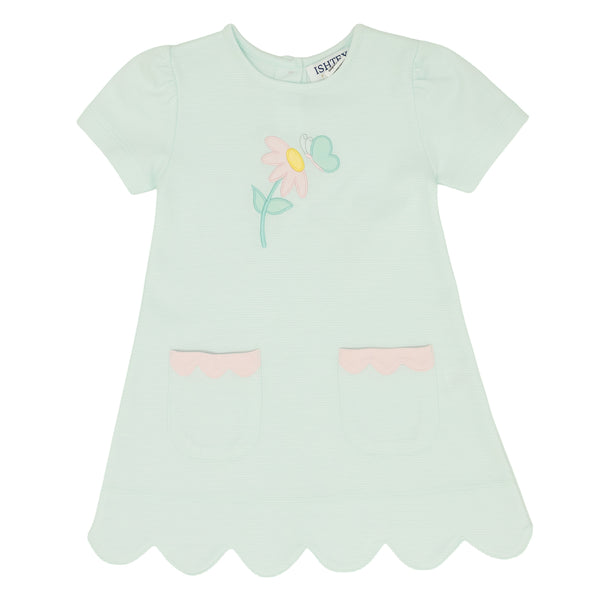 Butterfly Scalloped Dress
