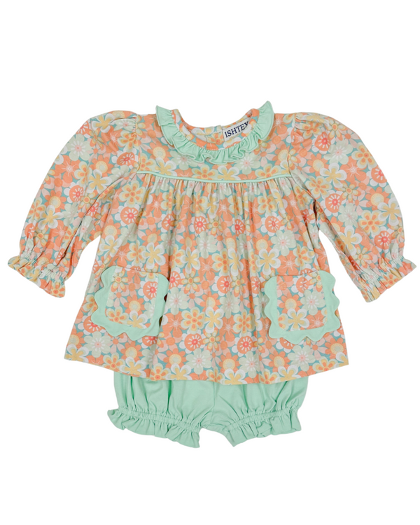 Retro Daisy Bloomer Set