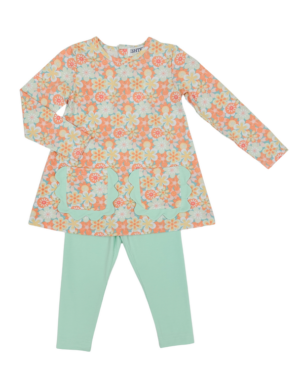 Retro Daisy Legging Set