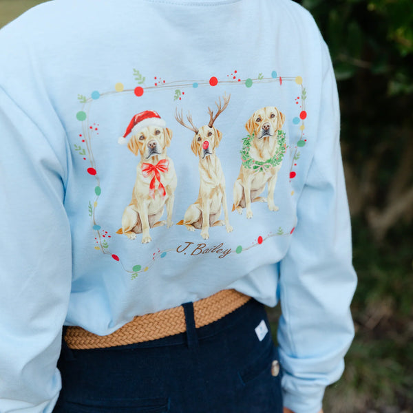 L/S Logo Tee- Christmas Labs