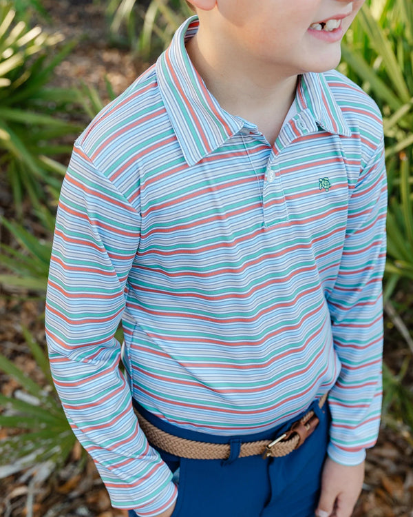 Performance Harry L/S Polo- Hazel