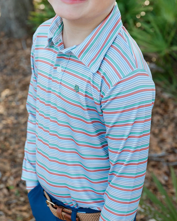 Performance Harry L/S Polo- Hazel