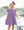 Let's Cheer! Football Pocket Dress- Purple Stripe