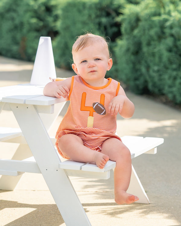 Down, Set, Hut Bubble- Orange Stripe