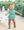Down, Set, Hut Bubble- Green Stripe
