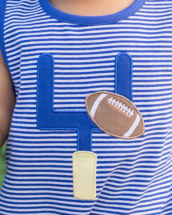 Down, Set, Hut Bubble- Royal Blue Stripe