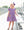 Let's Cheer! Football Pocket Dress- Purple Stripe