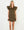Flutter Sleeve Suede Dress- Olive