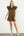 Flutter Sleeve Suede Dress- Olive