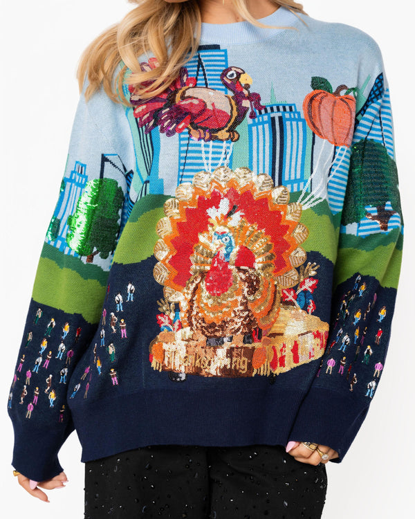 Multi Thanksgiving Parade Sweater- (Women's)