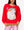Red Multi Hat Metallic Santa Sweatshirt- (Women's)