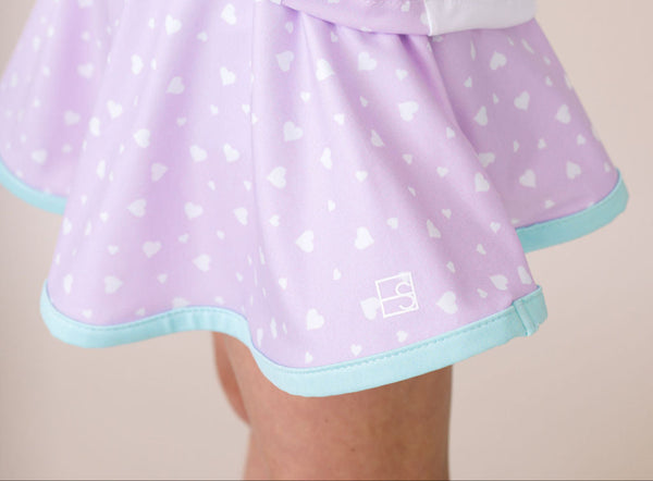 Quinn Skort- Be Mine, Cool Mint
