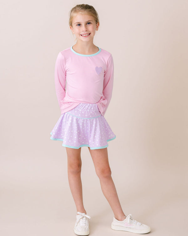 Quinn Skort- Be Mine, Cool Mint