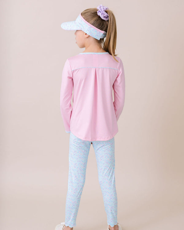 Taylor L/S Shirt- Cotton Candy Pink, Frosted Floral