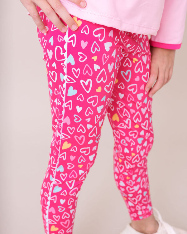 Abigail Highwaist Legging- Pinky Promise, Pure Coconut