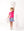Bridget Basic T- Power Pink, Totally Precious Check