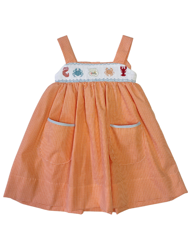 Shellfish Smocked Dress