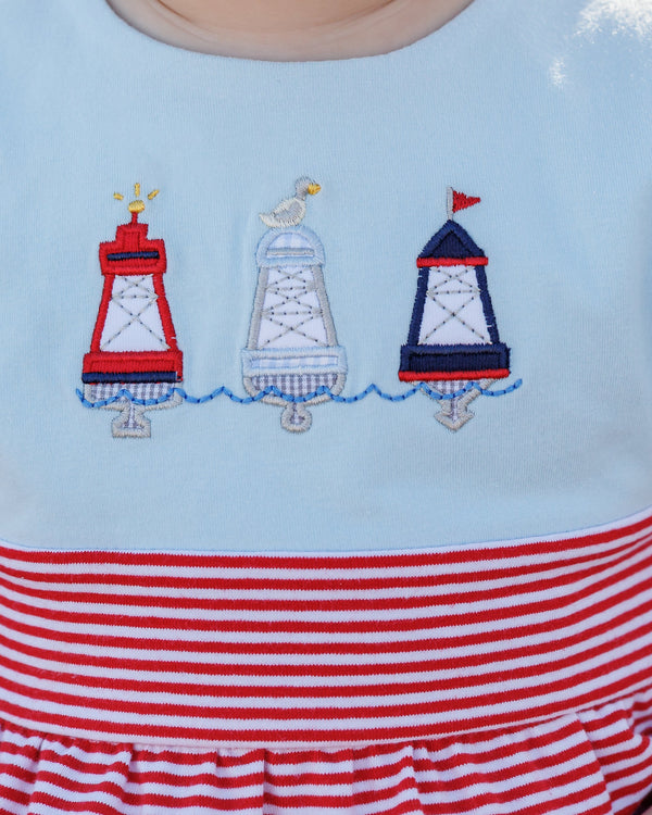 Red, White, and Buoy Benjamin Bubble