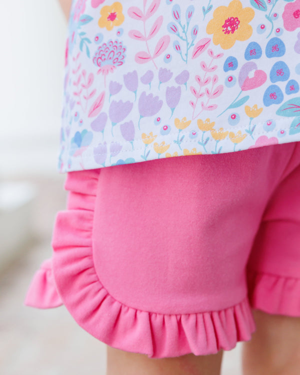 Poppies and Petals Ruffle Short Set