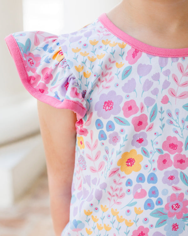 Poppies and Petals Ruffle Short Set