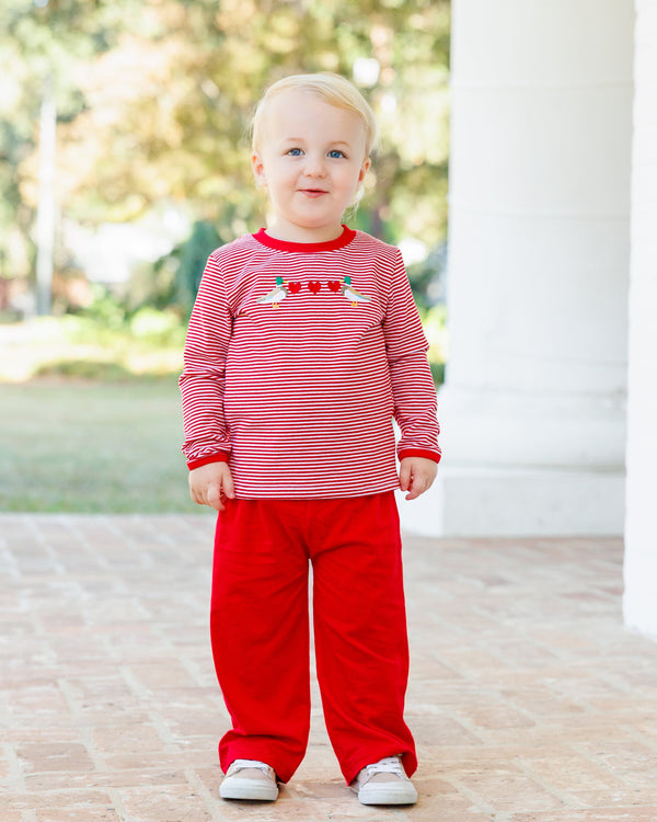 Knit Pants- Red