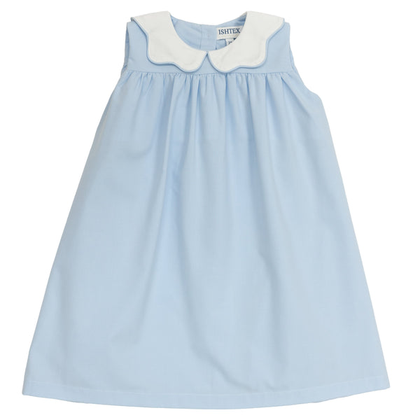 Blue Poplin Dress