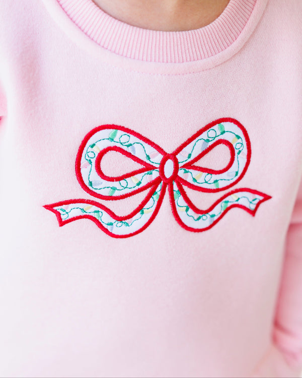 Merry & Bright Bow Tunic Sweatshirt Set