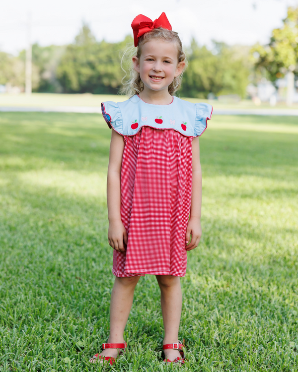 Recess Red-y Scallop Dress