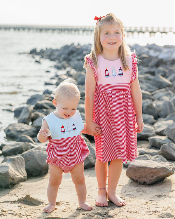 Red, White, and Buoy Sophia Dress
