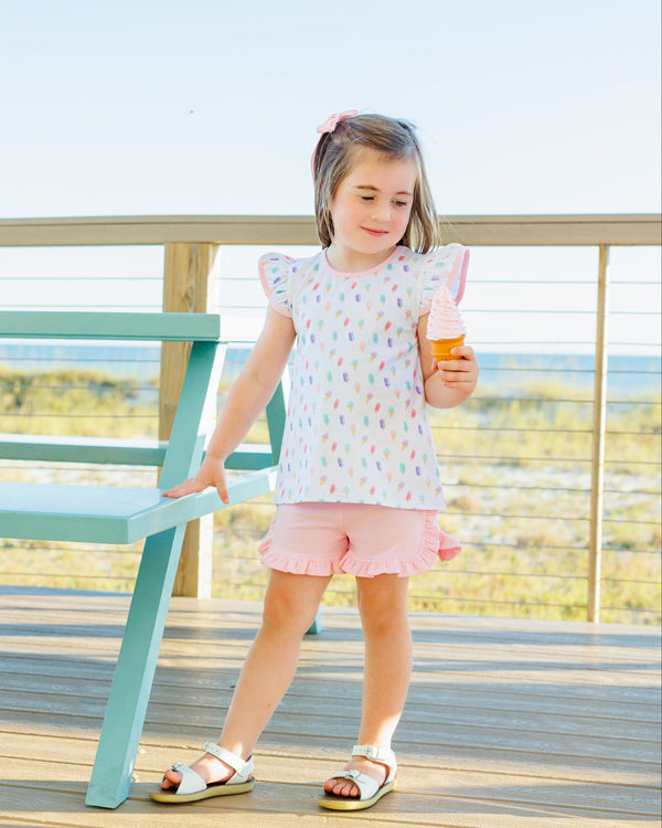 Summertime Sweets Flutter Short Set