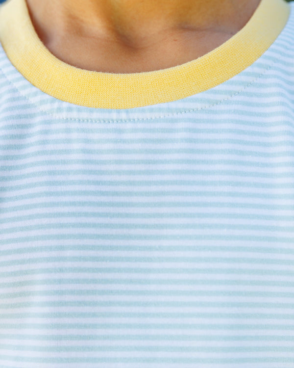 Graham Short Set- Light Blue Stripe and Yellow