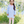 Audrey Pant Set - Light Blue Stripe/Pink